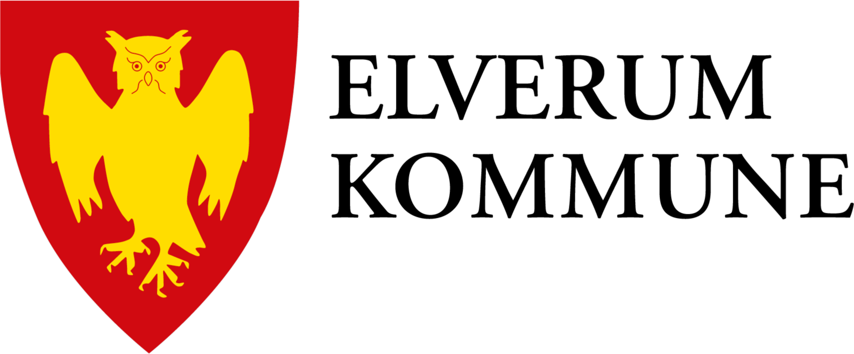 Elverum kommunevapen med tekst